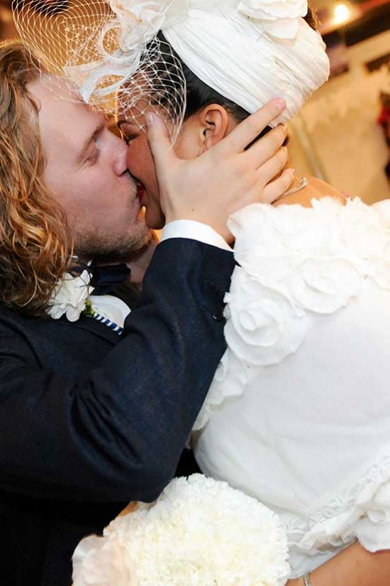 Kuss Hochzeitsfotografie Schiff